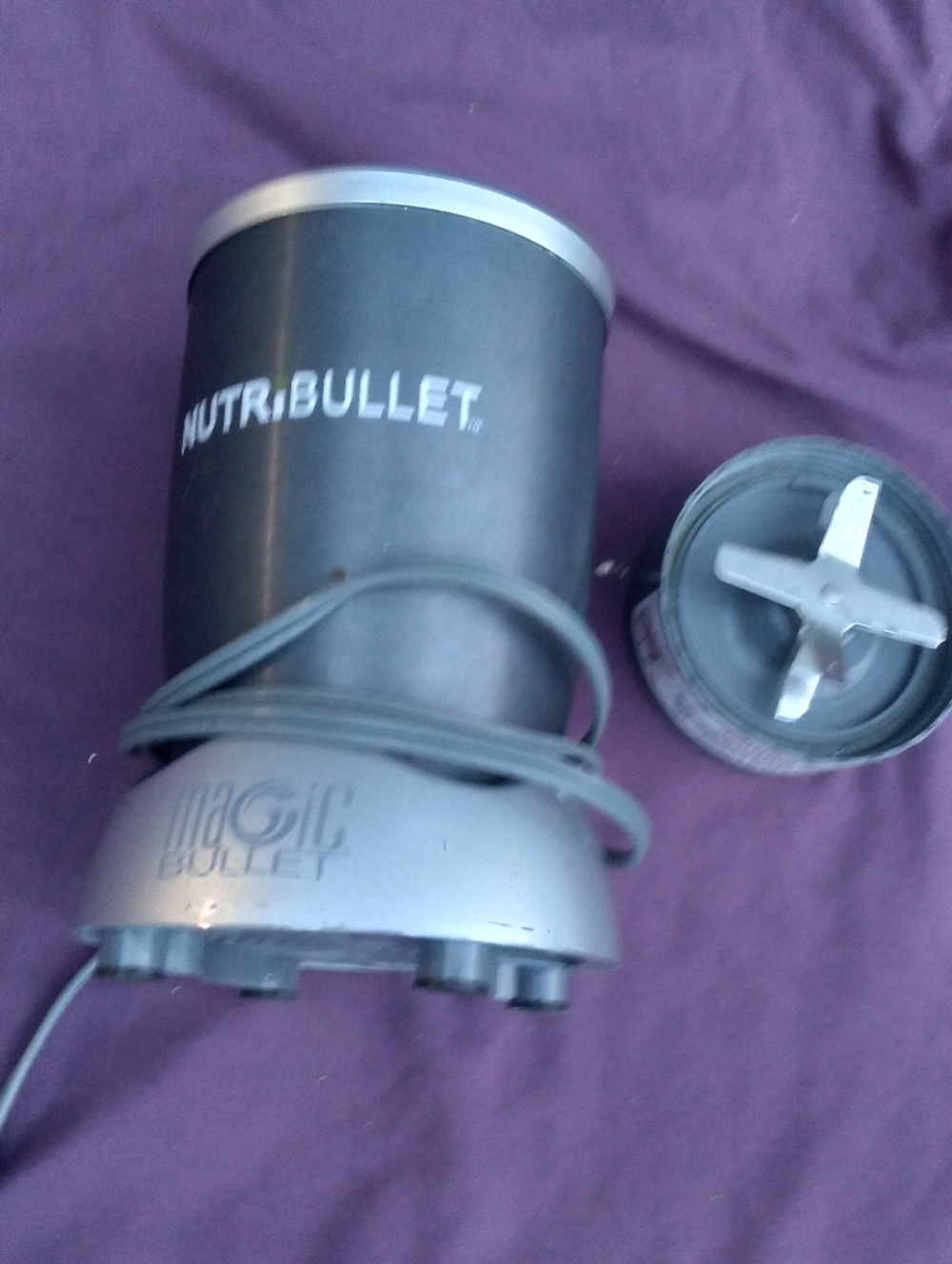 NutriBullet Compact Blender Base and Cup - Gray
